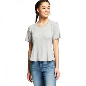 🍒 Grey Peplum Super Soft Blouse